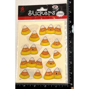 2004 Candy Corn Clear Matte Stickers 3 Sheets by Provo Craft 42-3996 Halloween